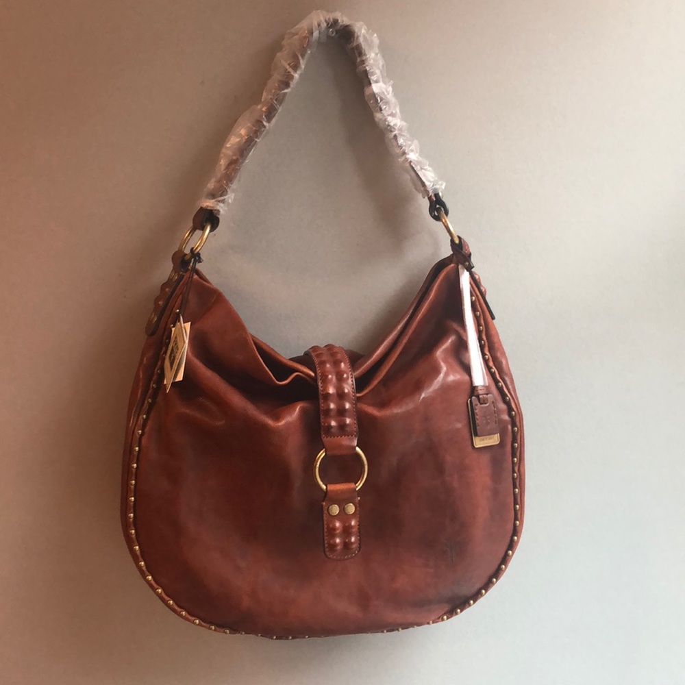 NWT FRYE ROXANNE HOBO WHISKEY